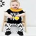 Baby Set,Leegor Casual Letter Print T-Shirt +Pants Clothing Clothing Suit (24M, Black)