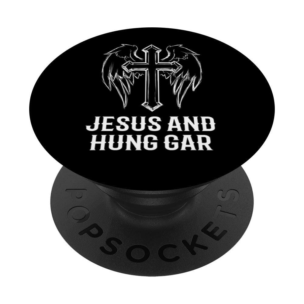 Jesus And Hung Gar! Funny Christian Catholic Hung Gar Design PopSockets Swappable PopGrip