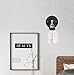Light Society Camberly Wall Sconce, Clear Glass Shade with Antique Brass Finish, Vintage Modern Industrial Farmhouse Lighting Fixture (LS-W130)