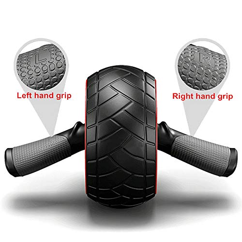 Staron  Abdominal Bomb Type Rubber Abdominal Muscle Roller Silent Giant Wheel - Exercise Wheel for Home Gym - Fitness Equipment & Accessories (Black) - Thumbnail 5
