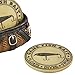 Pine Ridge Fisherman Fishing Creel Cool Table Drink Coaster Set of 4 with Fishing Basket Base - Unique Funky Beverage Non-Slip Coaster Home Decor Gift Ideas