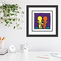 Framed Art Print, 'Untitled 1987' by Keith