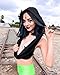 iHeartRaves Black Draped Hoodie, Hooded Cowl Rave Crop Top (One Size)