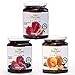 Stevien Jam Collection (3 Jars) | Made With Organic Stevia | Low Calorie | Vegan,Nut-Free and Gluten Free| 100% Natural And Local Fruits | Peach, Strawberry, And Mixed Berry