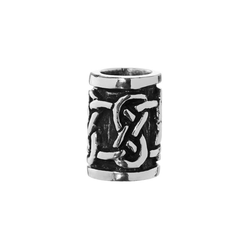 NKlaus hair jewellery beard bead Adaz Celtic knot 925 sterling silver 1809