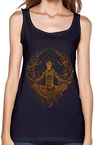 TECC Comic Groot Womens Fashion Tank Top Black L
