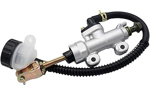 CNCMOTOK Rear Brake Master Cylinder Reservoir Compatible 50cc 70cc 110cc 125cc Yerf Dog 150cc Arctic Cat 700 EFI 2006 Roketa Taotao ATV Dirt Pit Bike American Sportworks Carbide Karts Honda ATC 250R