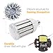 35W Daylight LED Corn Light Bulb for Indoor Outdoor Large Area - E26 3500Lm 6500K Cool White,for Street Lamp Post Lighting Garage Factory Warehouse High Bay Barn Porch Backyard Garden Super Bright