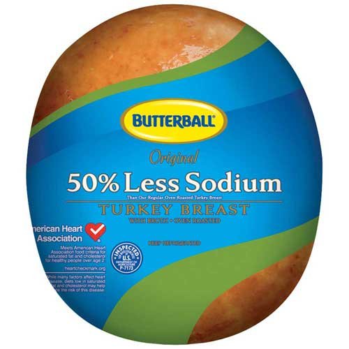 Butterball Turkey, Breast Skinless Low Salt FatFree Oven Roa, 9 Pound
