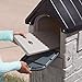 Step2 MailMaster StoreMore Mailbox, Extra Storage, Weather Resistant, Large Outdoor Mailboxes, Made of Durable Plastic, Easy to Install, Flag Included, Gray