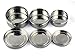 Cal Tiffin 18/8 Stainless Steel 3-pack nesting food container set (made in INDIA); Eco friendly, Dishwasher Safe, BPA free, Great for snacks or food storage