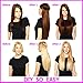 Flip in Synthetic Hair Extension Hairpiece 20'' Straight Halo Secret Hair Extensions 50g