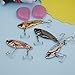 NUOMI Blade Lures for Bass Metal VIB Hard Fishing Spinner Baits Treble Hooks Walleyes Trout Fishing Spoons 4 Colors