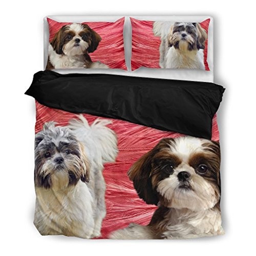 Shih Tzu Bedding Set Dog Lovers Gifts Custom Cover Print