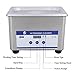 Ultrasonic Cleaners Digital Timer for Cleaning Jewelry and Eyeglass 100-120V/60HZ 35W 0.8L Stainless Steel