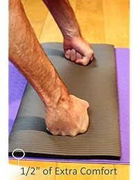 Thrive sobre Wellness Ejercicio mini-mat para apoyo conjunto   Confort en rodillas, codos y muñecas, caderas, la columna vertebral, con alfombrilla Limpiador de aerosol, mejor de yoga Almohadilla de Rodilla para pilates, yoga, P90 X & Stretch