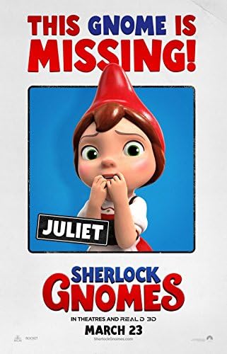Gnomeo Juliet Sherlock Gnomes Movie Poster 18 x 28 Inches