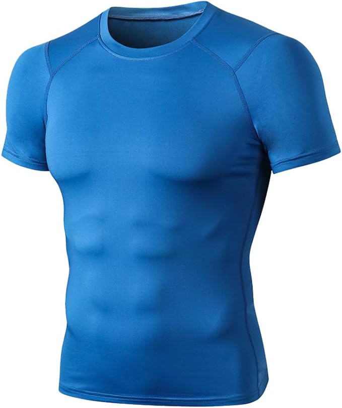 Herren Kompressionsshirt Tops Kurzarm Atmungsaktives Schnelltrocknend ...