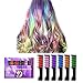 Temporary Hair Chalk Comb, Ociga Hair Color Comb with Non-Toxic and Safe for Kids, Great for Festivals Party Cosplay DIY (6-colors)