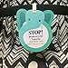 Elephant-Stop,Please Look,Don't Touch Baby Sign Tag (Girl Sign, Newborn, Baby Tag, Baby Bed Tag,Stroller Tag, Carrycot Basket Tag,Baby Preemie No Touching Sign Tag) W/Hanging Straps