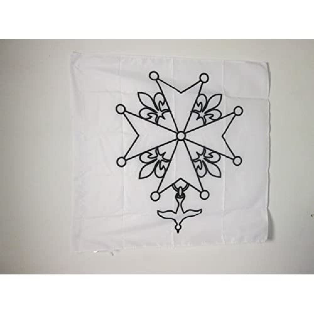 Drapeau Croix Huguenote Fourreau pour Hampe, 90cm x 90cm
