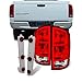 AKKON - For Dodge Ram 1500 | 2500 |3500 Pickup Truck Red Clear Tail Lights Replacement With Circuit Board Pair