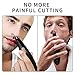 Nose Trimmer Ear Hair Trimmer for Men Women Rechargeable Professional Grooming Waterproof Wet Dry Use Washable Black