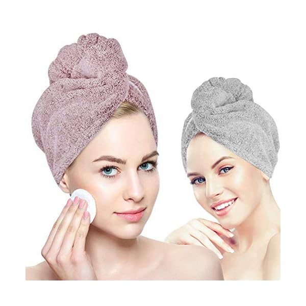 Organic Bamboo hair towel wrap Turban 