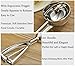 Saebye Small Cookie Scoop, 1.5 Tbsp/ 0.8 OZ Cookie Dough Scoop, 1.6 inch/ 4 CM Ball, 18/8 Stainless Steel Small Ice Cream Scoop, Secondary Polishing