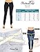 Premium Stretch Cotton Butt Lifting, Levanta Cola, Skinny Leg Premium French Terry Fashion Moleton in Asphalt Size S