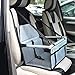 WOpet Pet Booster Seat,Deluxe Pet Dog Booster Car Seat with Clip-On Safety Leash and Zipper Storage Pocket- Perfect for Small and Medium Pets up to 20 lbs