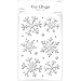 Snowflake Glitter Gel Cling, 16 Ct. | Christmas Decoration