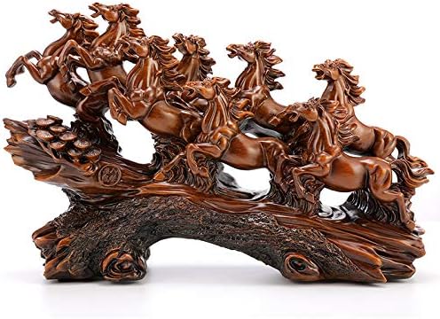 樹脂像ギフトコレクション家の装飾彫刻彫刻工芸品動物像 8頭の