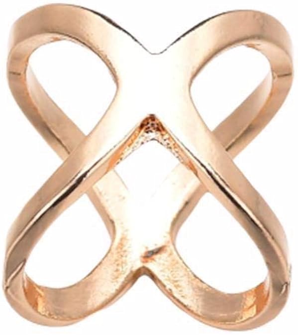 Women Girls Cross Scarf Ring Buckle Brooch