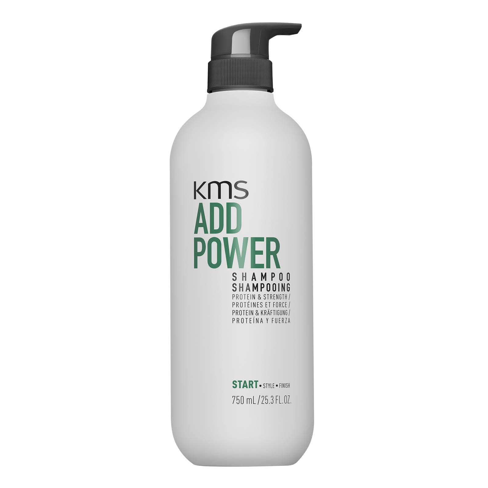 KMS AddPower Shampoo, For Fine Hair, Strengthens & Adds Body, Vegan & PETA Approved, 750ml
