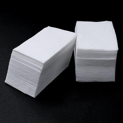Acamifashion 900 Pcs Nail Art Tips Cotton Manicure Polish Remover Clean Wipes Lint Pads Paper
