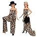 Evening Wedding Party Leopard Clothes Wears Dress Outfit Set for Barbie Doll
