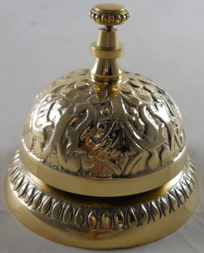 MGSIO Solid Brass Victorian Style Service Desk Bell