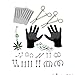 BodyJ4You 36PC PRO Piercing Kit Steel 14G 16G Butterfly Belly Ring Tongue Nipple Nose Jewelry