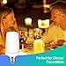 Rinuo [4 Pack] LED Flame Effect Light Bulb with 4 Lighting Modes and Upside-Down Feature, 7W E26 Standard Base Fire Light Bulb for Christmas Home/Hotel/Bar Party Decoration