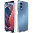 Motorola Moto G Play 4G 2024 Case,Folmeikat Shock-Absorption Flexible Clear TPU Rubber Protective Cell Phone Cover for Moto G