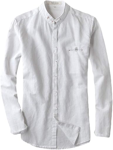 white button up shirt no collar