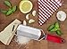 Fine Lemon Zester Cheese Grater Sharp Stainless Steel Blade Easy To Use On Parmesan, Citrus, Ginger, Garlic, Nutmeg, Food, Coconut, Chocolate Soft Red Handle Plus Safety Cover