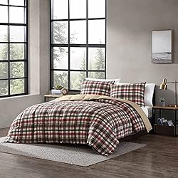 Eddie Bauer - King Comforter Set, Reversible Plaid