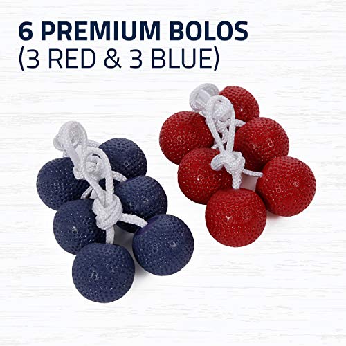 Harvil Wooden Ladder Ball Game Set. Includes Soft Bolas, 2 Targets, and Carrying Case. - Thumbnail 4