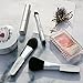 Miracos Makeup Portable Travel Face Makeup Brushes Kit with Case 5 Pcs - Synthetic Hair, White