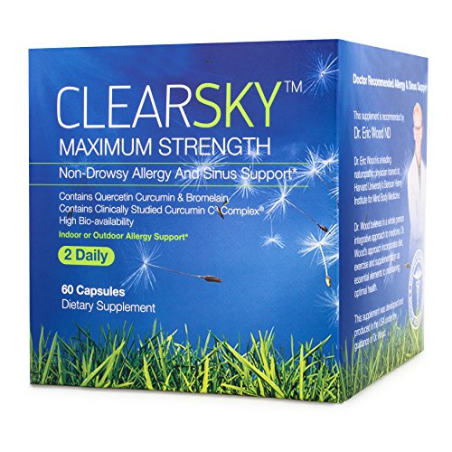 Dr Recommended Natural Allergy & Sinus Support - Effective, Non-Drowsy Allergy Support - Maximum Strength - Outdoor or Indoor Allergy & Sinus Support (60 Capsules)