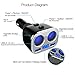 Rademax Cigarette Lighter Adapter, 2-Socket Car Socket Splitter 3.4A Dual USB Car Charger Individual Switch Power Adapter 12V/24V Outlet Multi-Functions Car Splitter, iPhone iPad Samsung and More