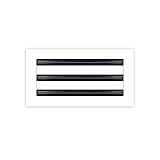 BUILDMART - 12x6 White Modern AC Vent Cover