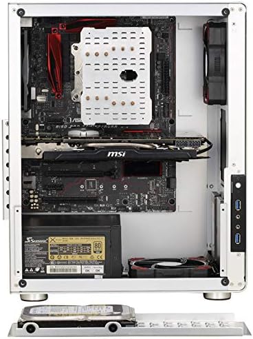 Amazon Com Jonsbo U4 B Black Sgcc Steel Aluminum Tempered Glass Atx Mid Tower Computer Case Computers Accessories
